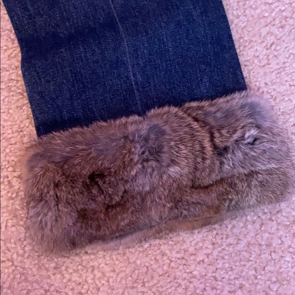 7 For All Mankind - Crop Bootcut - Rabbit Fur - 25 - Picture 3 of 4